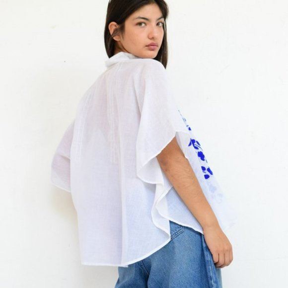 Vintage Hand Embroidered Mexican Kaftan - Picture 2 of 5